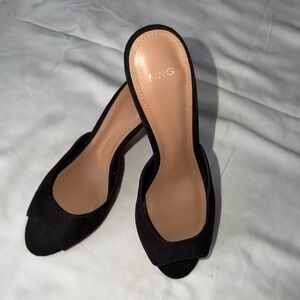 Mango Suede heeled sandals